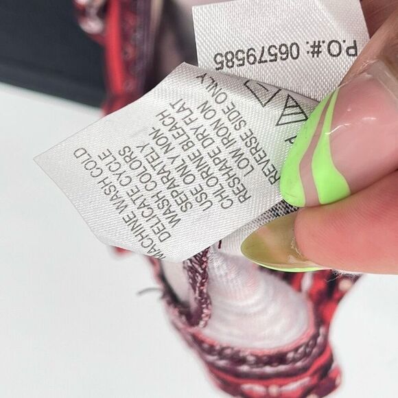 Chelsea Studio Boho Stripe Hi-Low Henley Tunic Top 4X 34/36 NWT Button Front - Picture 13 of 15